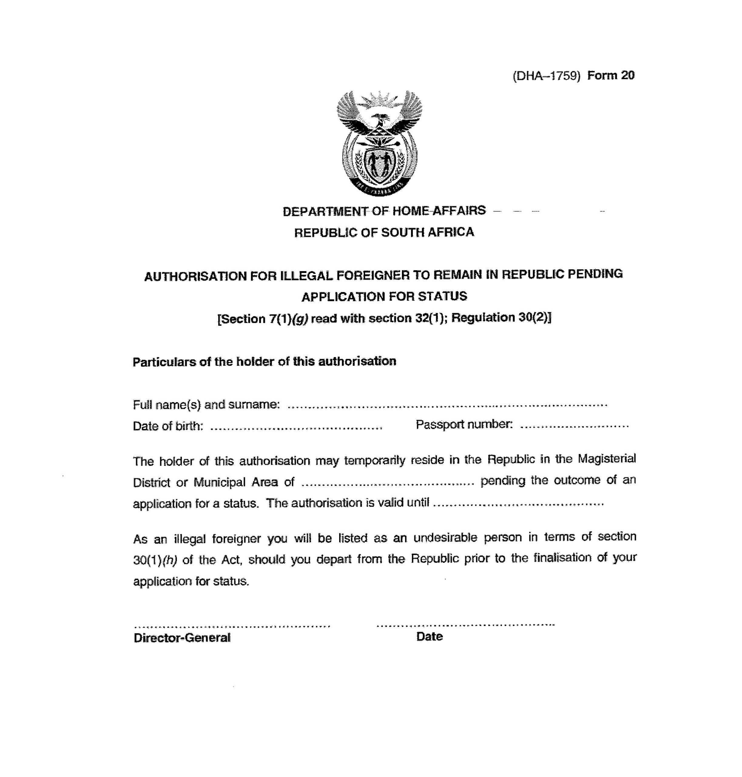 Letter of Good Cause Application